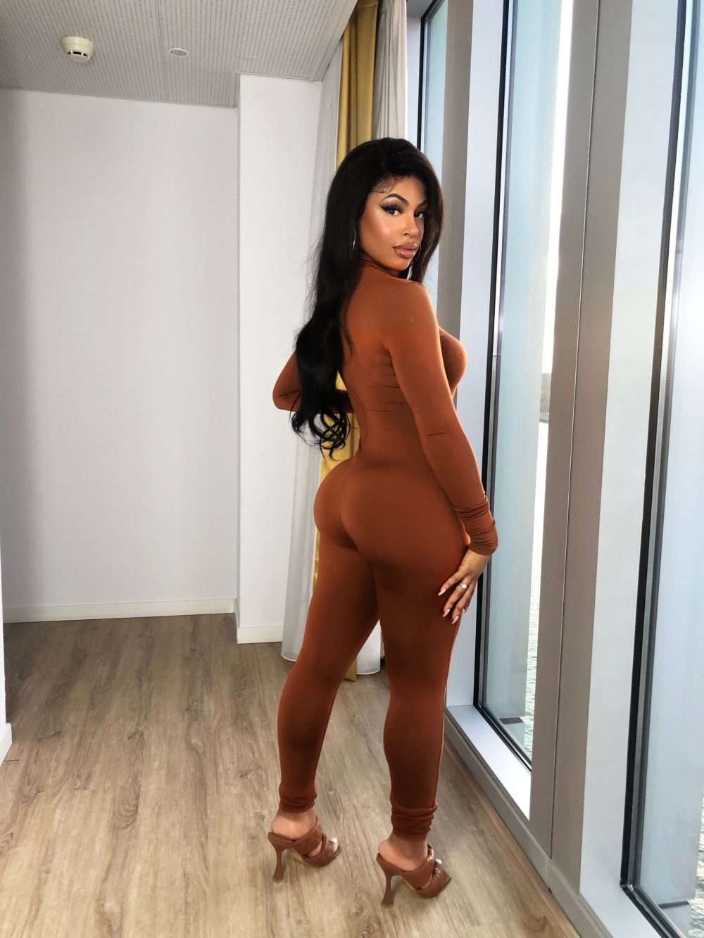 Angel on earth jumpsuit brown - Afbeelding 2