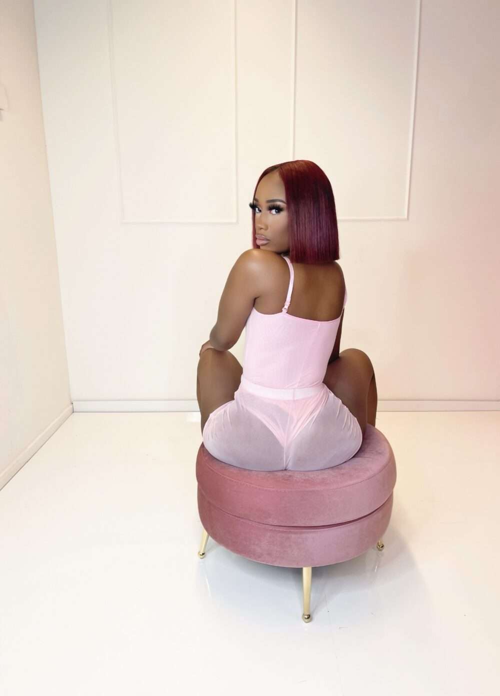Hourglass bodysuit pink - Afbeelding 2