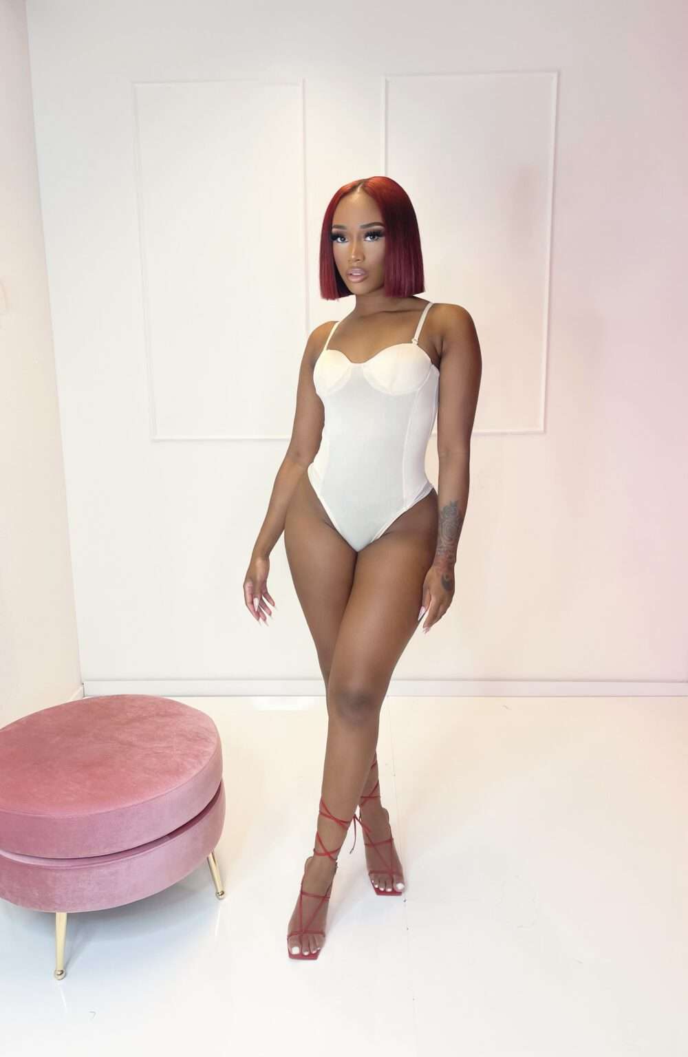 Hourglass bodysuit pink - Afbeelding 3