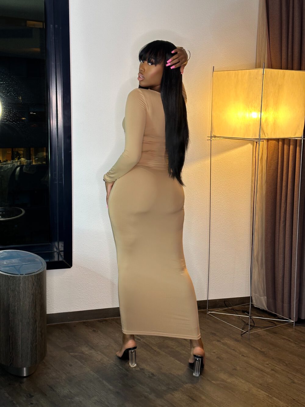 Maxi dress nude - Afbeelding 2