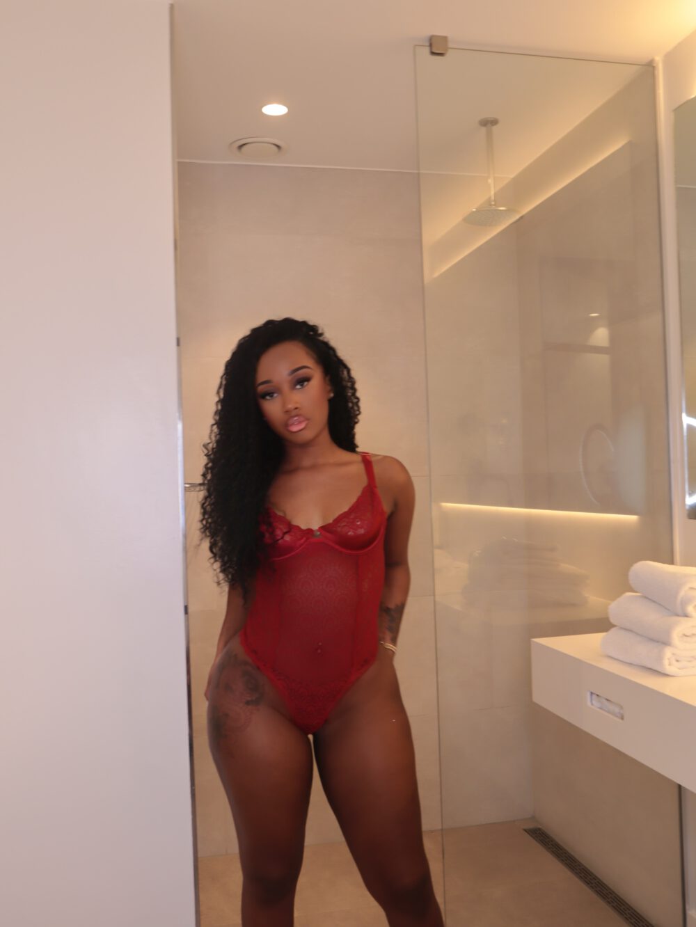 Cherry bodysuit red - Afbeelding 2