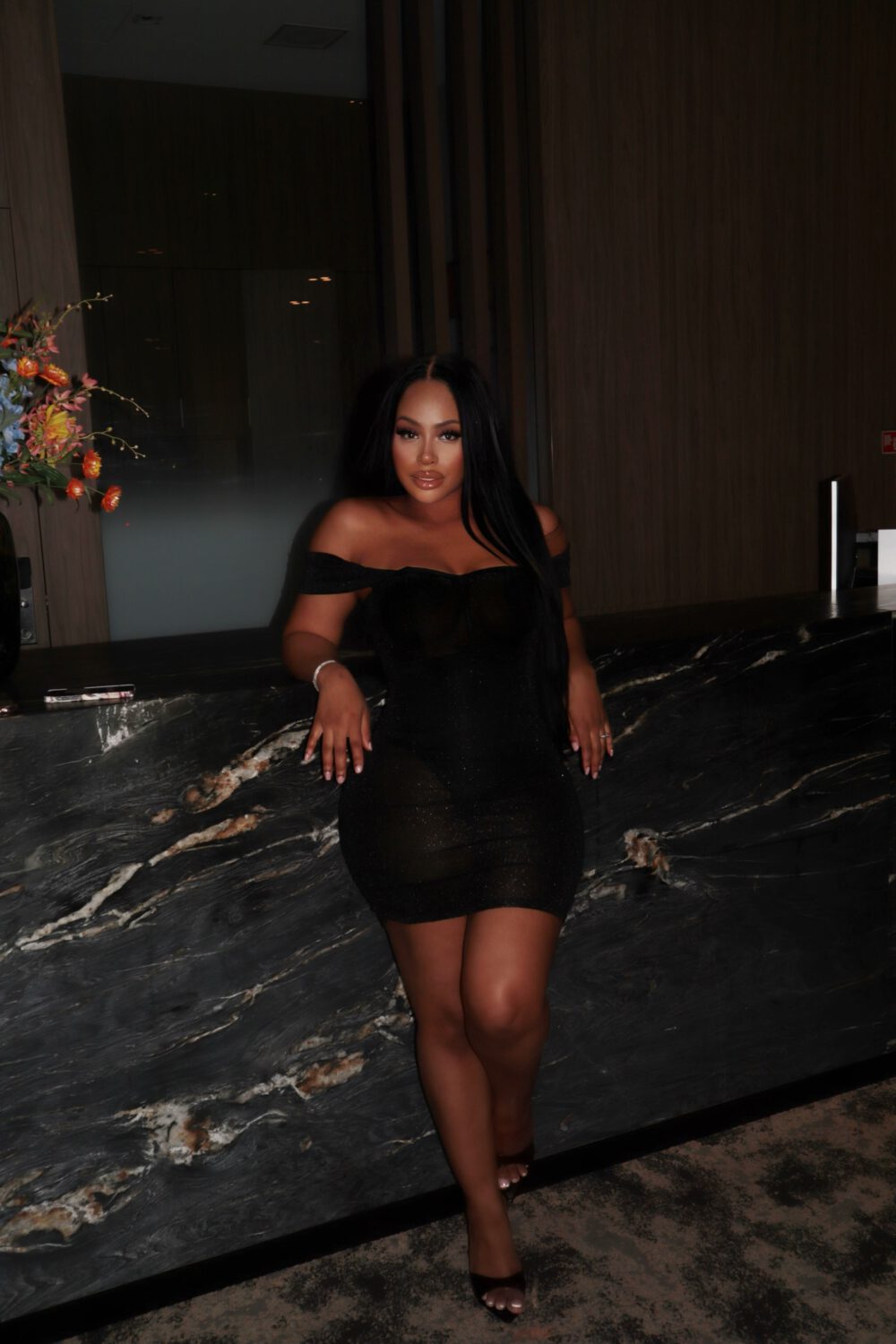Glitter Dress Black